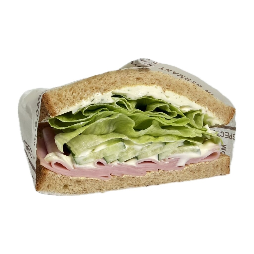濃厚クリームチーズのハムレタスサンド